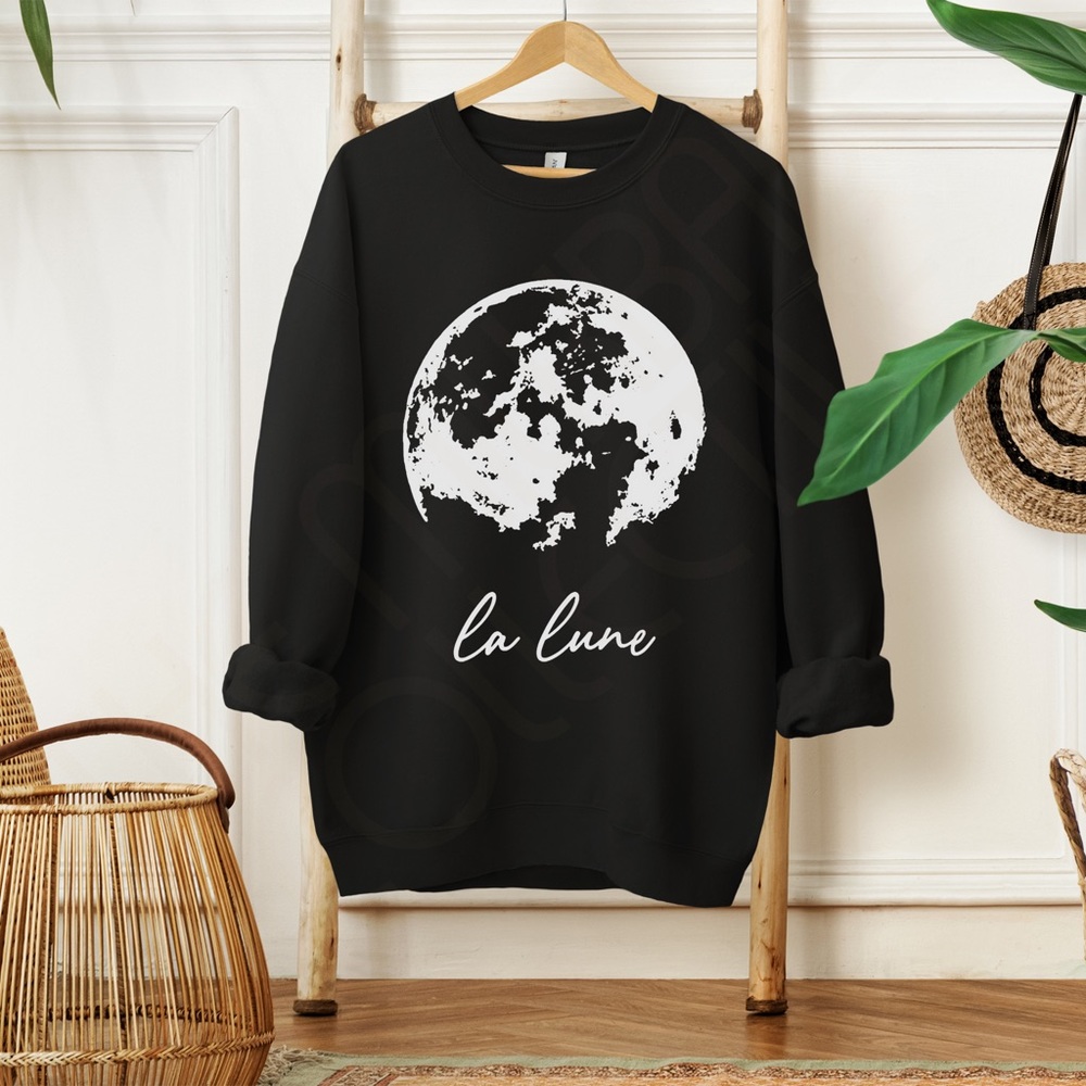 🚨 SALE 🚨 La Lune Moon Crewneck Sweatshirt - Picture 3 of 9